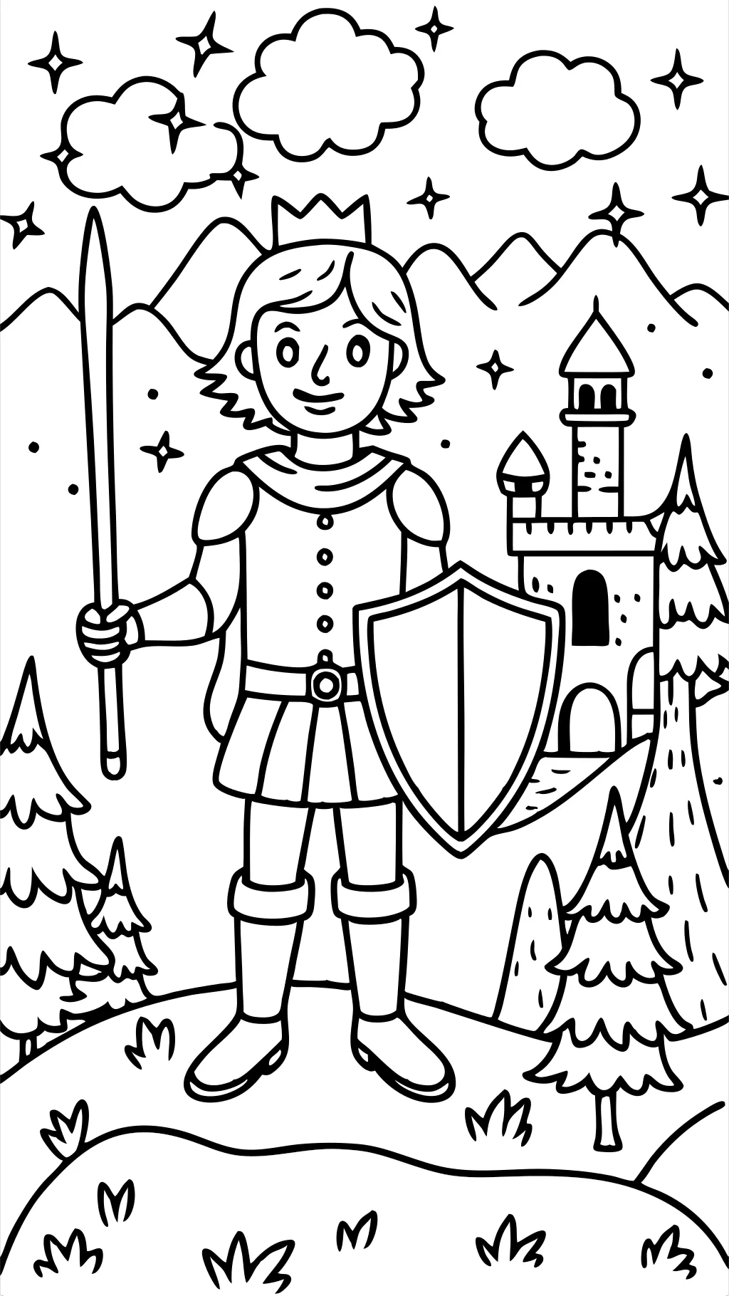 brave coloring page